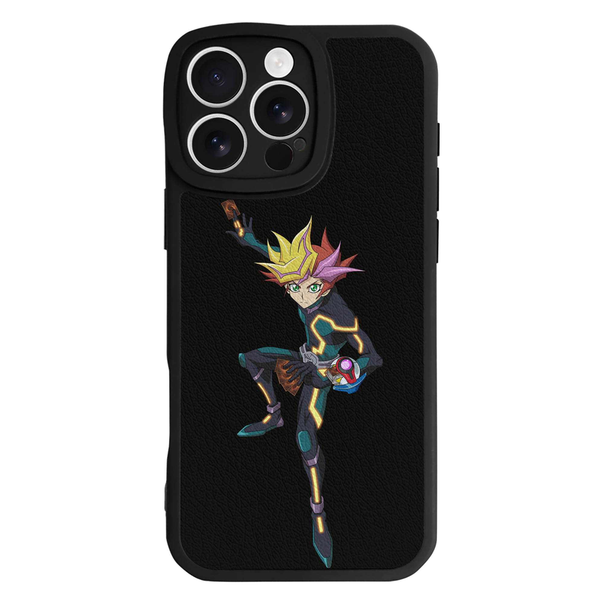 遊☆戯☆王 Yu-Gi-Oh! 【iPhone 16シリーズ対応】シリコンスマホケース（レザー調） 材質：シリコン